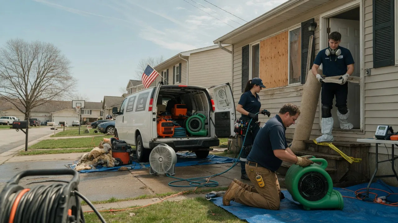Water Damage Restoration in Timewell, IL near me